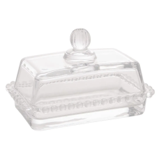 Manteigueira Cristal Pearl 17x10,5x10cm Manteigueira Cristal Pearl 17x10,5x10cm